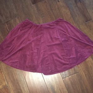 Brandy Melville Velvet Flowy Skirt